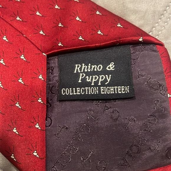 J GARCIA MEN'S TIE RHINO & PUPPY COLLECTION - Picture 3 of 9